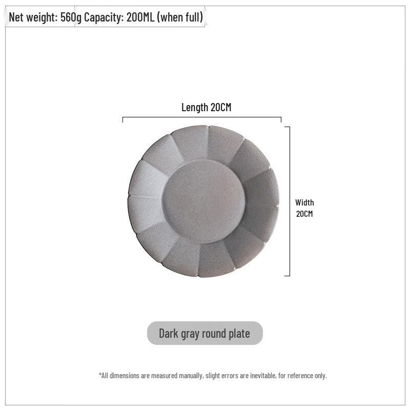 Wutuo Retro Ceramic Dinner Plate