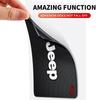 PVC Car Emblem Non-Slip Mat Dashboard Mobile Phone Pad For Jeep Renegade Compass Grand Cherokee Patriot Liberty Wrangler Rubicon