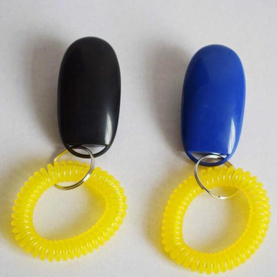 Clicker per addestramento animali domestici Frequenza regolabile Resistente all'usura Solido Non sbiadisce Comodo esercizio per smettere di abbaiare