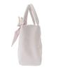 Maison de Fleur Quilted Ribbon Tote Bag with Black Women's Scarf,