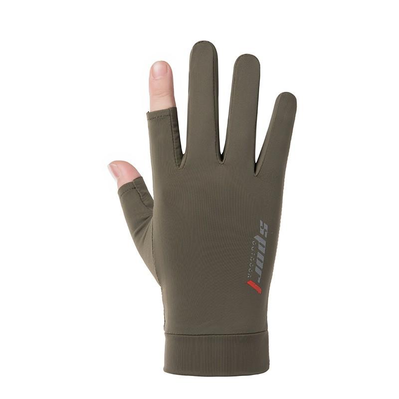 Men and Women Ice Silk UV Protection Gloves, Quick-Dry Breathable Summer Gloves for Cycling Driving Fishing Outdoor Activities