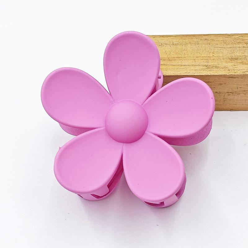 Frosted Flower Claw Hair Clip - Five-Petal Sunflower Updo Accessory