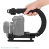 U-shaped DSLR Handheld Stabilizer with DV and C-shaped Bracket for Mobile and Flashlight