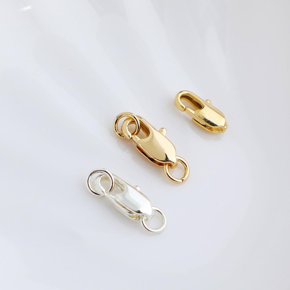 New Jump Ring Lobster Clasp Hook Bracelet Gold Spring Buckle Accessory Handmade Pendant Clasp Jewelry Making Finding Supply