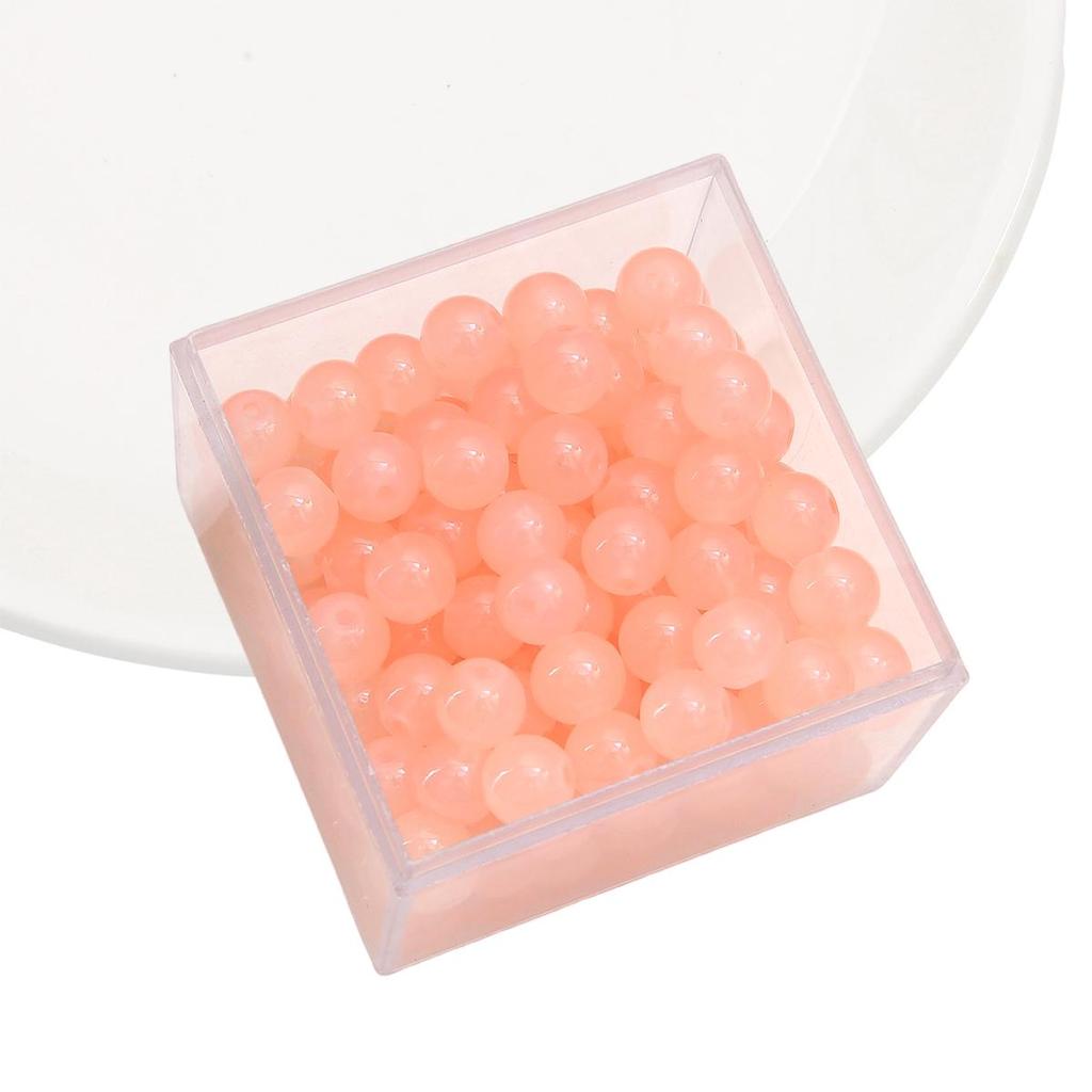 50-135 szt. Kryształowych szklanych koralików, galaretkowych, jednolitych kolorowych, imitujących kamień jadeitu, luźne koraliki dystansowe do wyrobu biżuterii