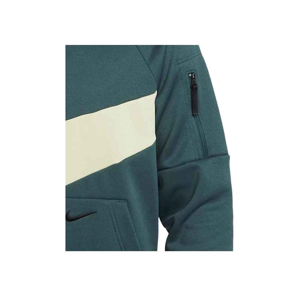 Nike Therma-Fit Drawstring Hooded Loose Long Sleeve Sweatshirt Men sweatshirt Deep-Jungle-Green DQ5402-328