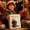 Unique Christmas Collectibles 2026 Dachshund Advent Calendar, 24 Days Dog Collectible Set, Pcs Countdown Surprise 2D Acrylic Holiday Figures Calendar