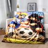 1pc Football Passion Duel Flannel Blanket Soft Warm Throw Blanket for Bedroom Living Room Bed Travel Camping Picnic Gift. MT71601149