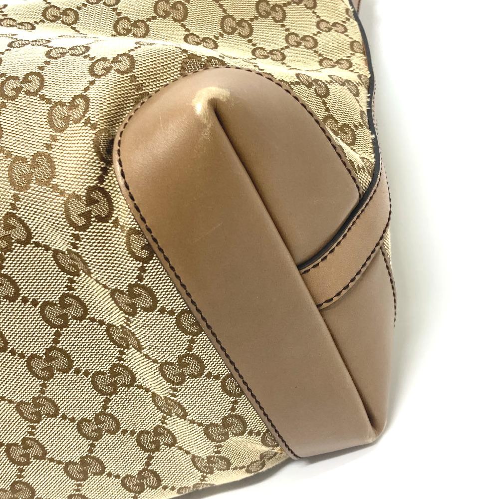 Gucci 247209 GGCanvas Tote Bag with Pouch GGCanvas Beige X Brand/GoldHardware