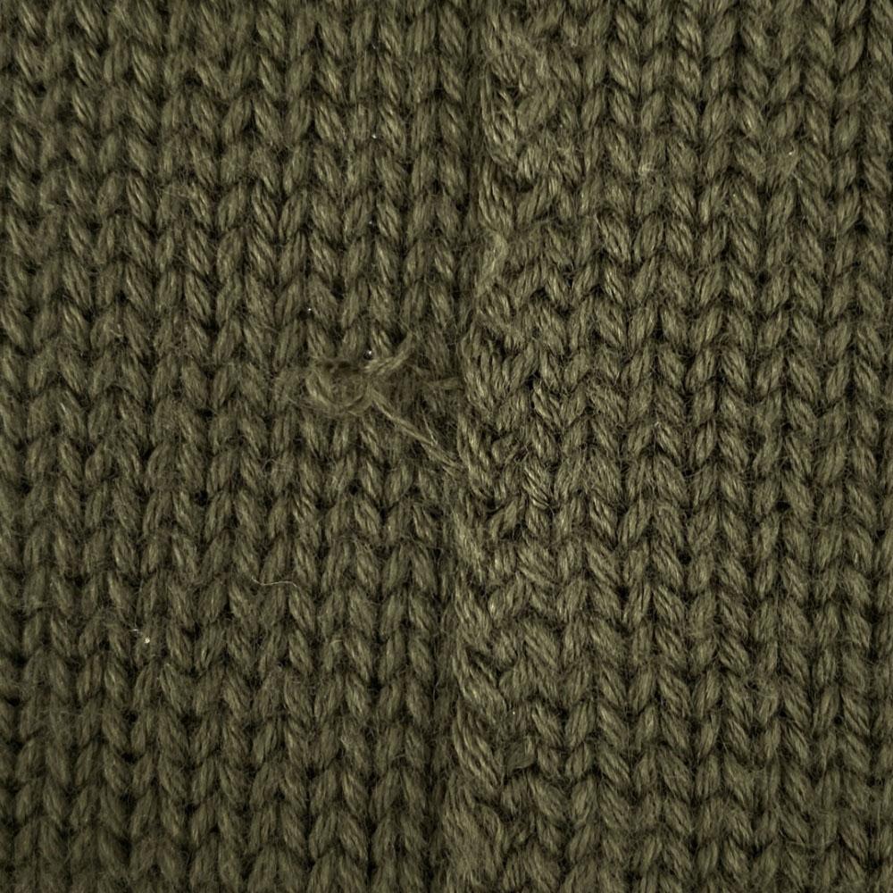 MAX&CO Made In Italy Knit Jacket S Khaki Zip Up Women Used