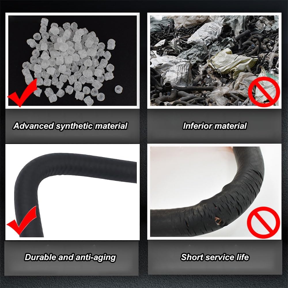 Car Radiator Coolant Hose, Engine Coolant Recovery Tank, Upper Inlet Coolant Bypass Hose Compatible With Chevy GM, Replaces OEM#13251447 13408385