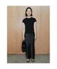 THE APERTURE 60S Satin H Line Skirt Black (Ta6727A065)