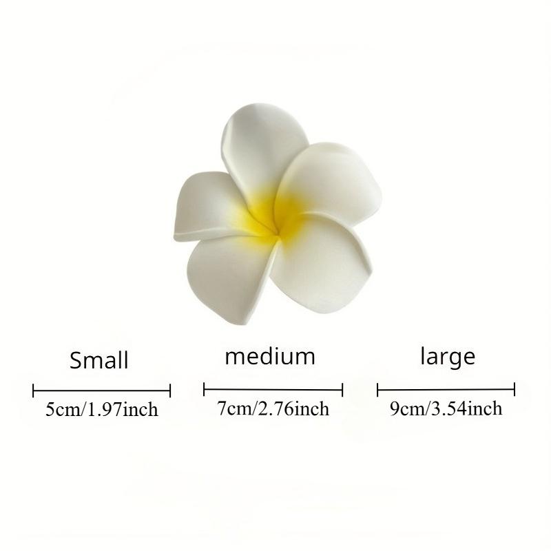 Bohemian Floral Hair Clips Fashion Plumeria Flower Hair Clips Aesthetic Hairpins Egg Flower Barrette Party Bag Hair Accessories