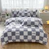 Cute Bear 100% Cotton Duvet Cover Cartoon Theme Bedding Set Kawaii Animal Comforter Cover Heart Print Bed Sets with 2 Pillowcase