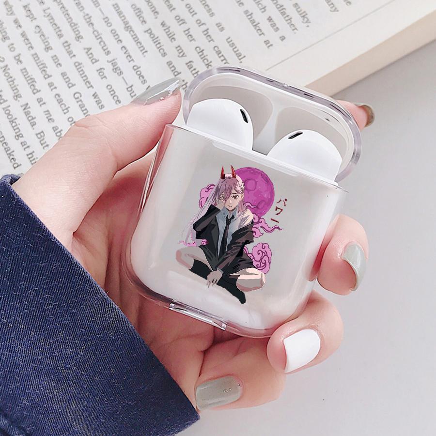 Anime Denji Chainsaw Man Soft Protector Cover Box für Apple Airpods 1 2 3 Pro Transparente Pochita Makima AirPods Hülle