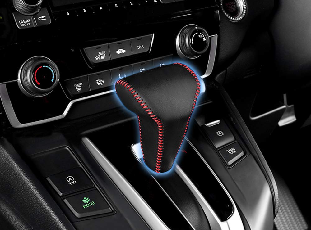 KUTOOK New CR-V RW Leather Shift Knob Cover Shift Knob Protector