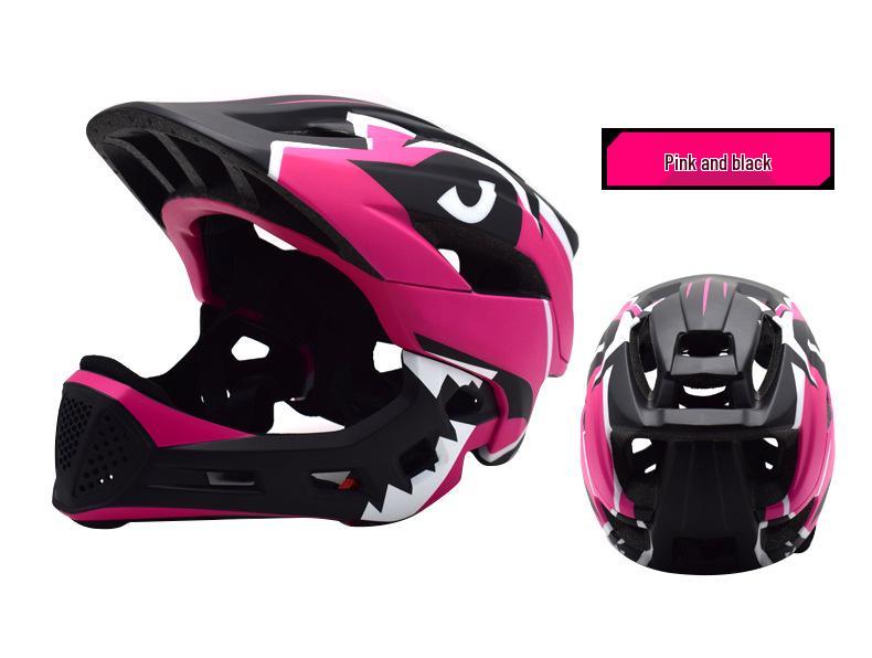

Kids Professional Cycling Helmet with Detachable Chin Guard - Ideal for Balance Bikes and Skating M