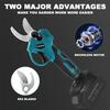 30MM Cordless Brushless Electric Pruning Shear Tree Bonsai Pruner Branches Cutter Power Tool For Makita 18V Battery(No Battery)