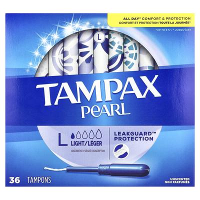 Perle, Leicht, Unparfümiert, 36 Tampons