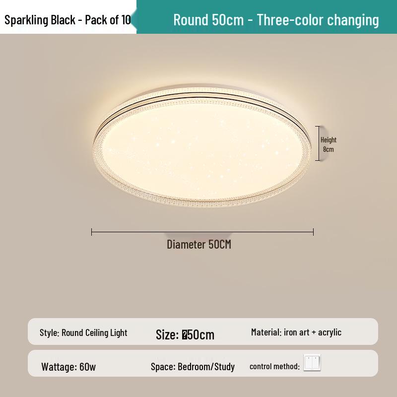 High Brightness Living Room Ceiling Light – Luxury Full Spectrum Eye Protection for Home Decor