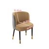 Ice Silk Semi-Circular Chair Cover Short Back Dining Chair Cover Curved Chair Protector for Kitchen Hotel Elastic Seat Cover New