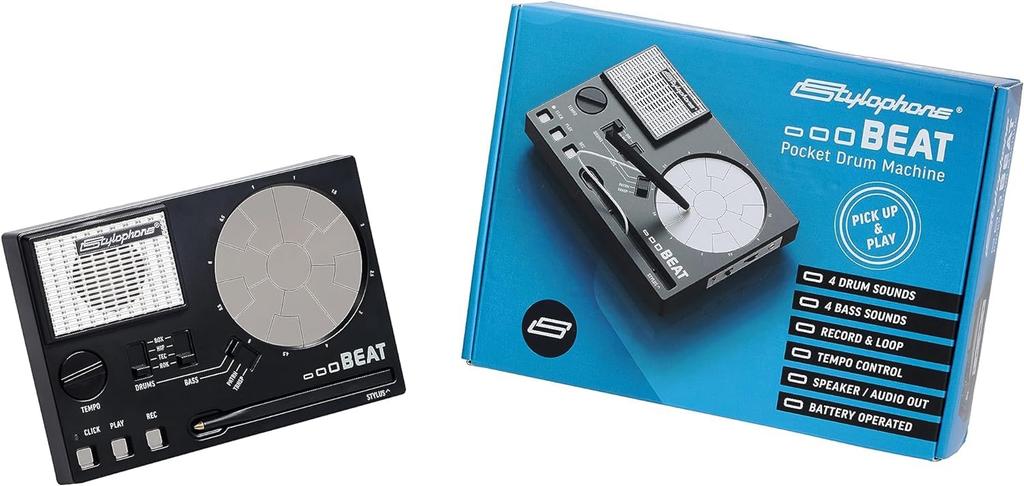 Stylophone Beat Instruction Manual Stylophone Beat Electronic Drum Kit Portable Drum Compact Electronic Musical Instrument Drum Machine Drum Kit Bass