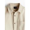 H M Regular Fit Cotton Twill oversHirt Beige