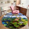 Gamer Print Round Rug, Washable Floor Carpet, For Entryway Dorm Laundry Room Office Study, Home Decor Birthday Christmas Gift