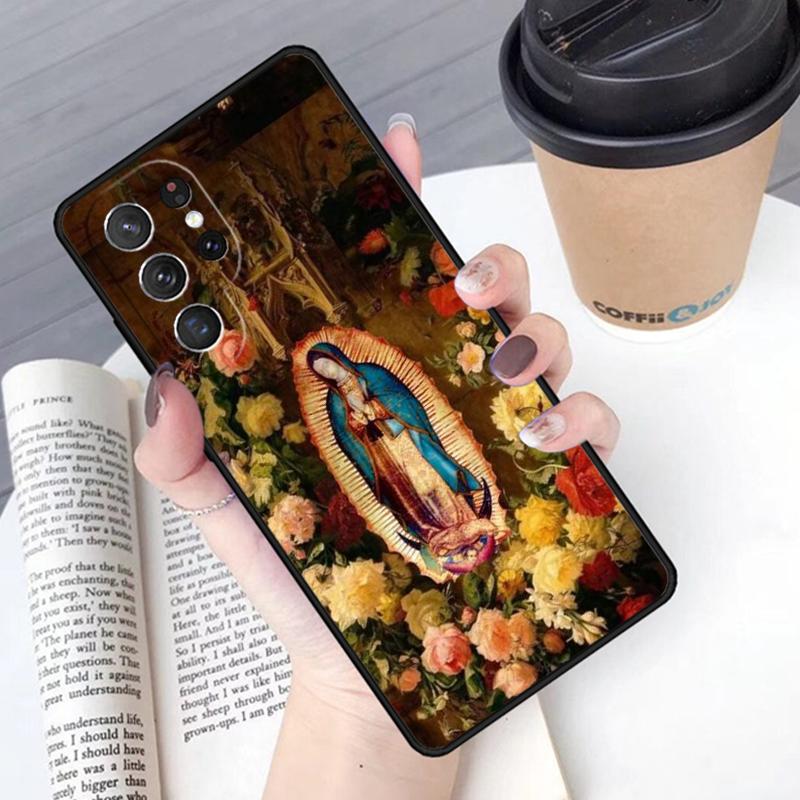 Immaculate Conception Virgin Mary Jesus phone case Cover For Samsung Galaxy S24 S25 Ultra S21 S22 S10E 10 Plus Note 20 FE S23