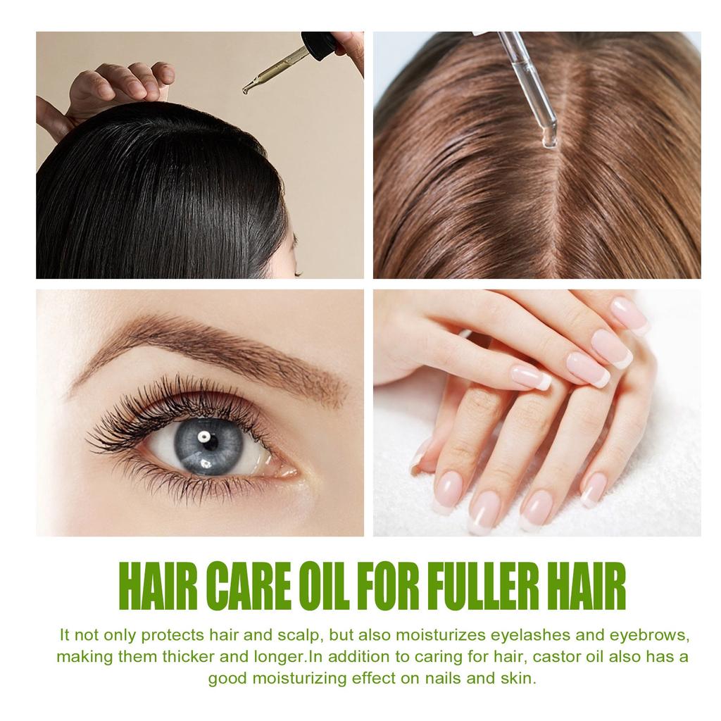 EELHOE Organic Castor Oil Hair Treatment 100ml Deep Moisturizing & Protection Hair Care