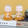 1-5pcs Creative Home Decoration Car Ornaments Childhood Monks Cute Resin Crafts Ornaments Bedroom Tea Room Office Ornaments Gift