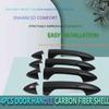 4Pcs Door Handle Carbon Fiber Shell Fit For 2013-2017 Honda Accord 3.5L V6