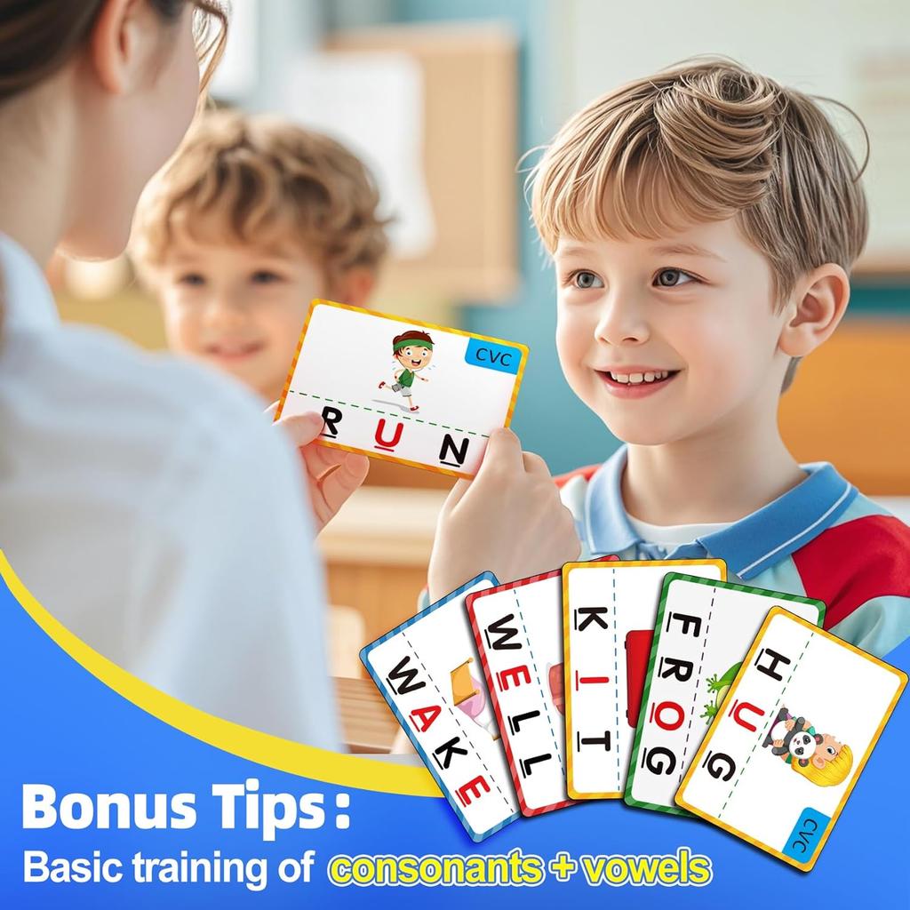 Montessori Matching Letter Game for Kids Ages 3-8 | Educational Learning Spelling Toys with Storage Function | Christmas Birthday Gifts for 3 4 5 6