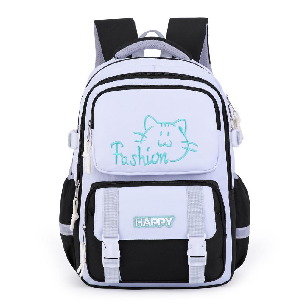 Trendy Fashion Cartoon Large Capacity Lightweight School Bag For Kids Grades 1-6