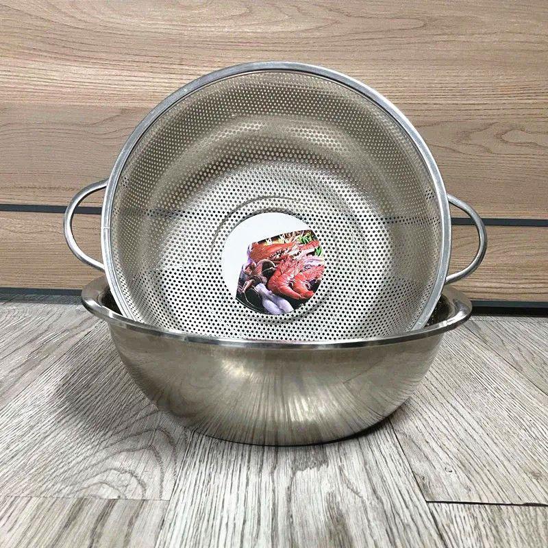 Stainless Steel Sink Drain & Vegetable Washing Basket