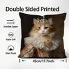 Renaissance Royal Cat Funny Cushion Cover Comfortable Reversible Pillow Cover Ideal for Car Sofa Bedroom & Beyond