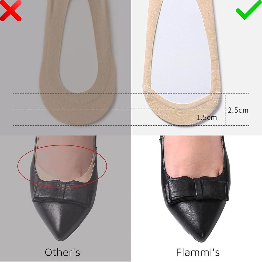 Women's Ultra-Thin No Show Low Cut Socks for Flats and Heels