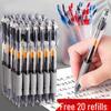 1008 Click Gel Pen Set - 0.5mm Red, Blue, Black Ink for Exams and Signatures