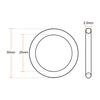 uxcell Rubber O-ring FKM Seal Gasket Outer Diameter 30mm Inner