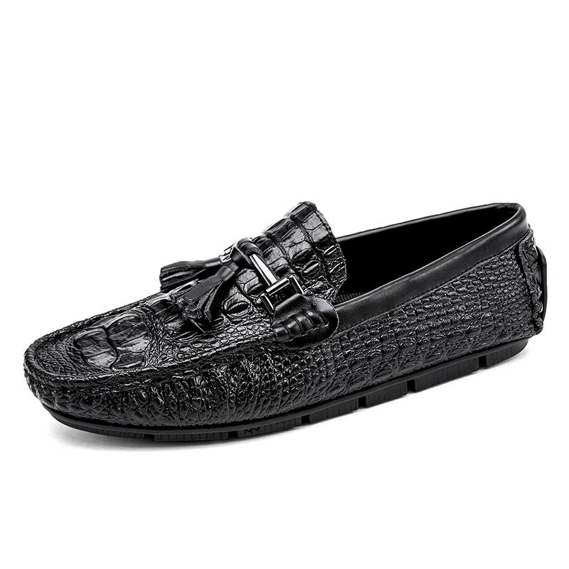 Men Casual Shoes Fashion Male Shoes Soft Men Tassel Loafers Leisure Moccasins Slip On Men's Driving Shoes Black Man Lazy Shoes