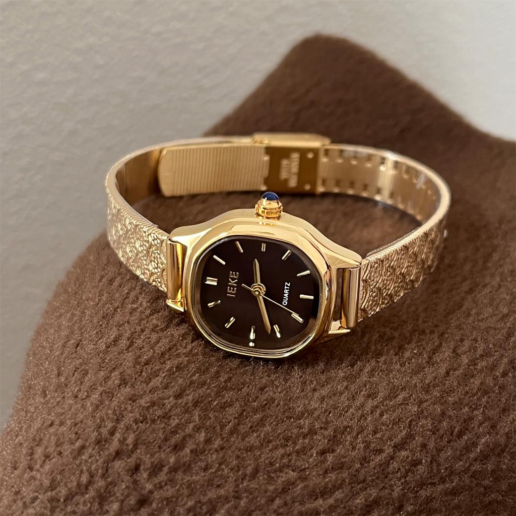 new arrival retro small square gold frosted texture quartz watch ladies watch exquisite watch luxury birthday gift