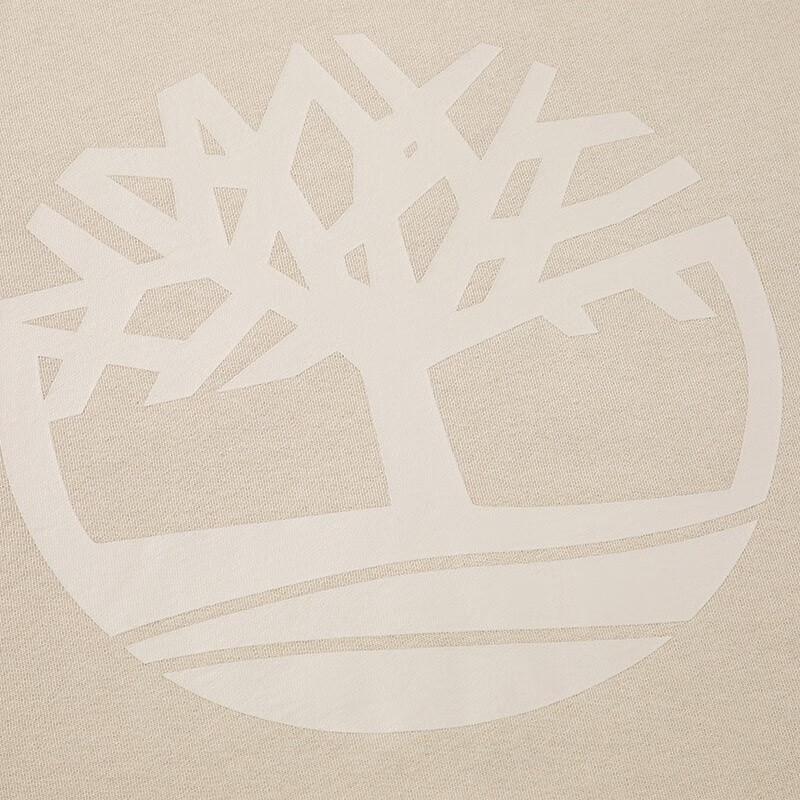 Timberland Tree Logo Print Outdoor Fleece Crewneck Sweatshirt Men Sweatshirt Gray A277C-CY2