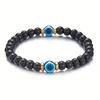 Turkish Blue Eye Bracelet Lucky Amulet  Hand Chains Gifts 5/8MM Tiger Eye Stone Beaded Evil Eye Bracelets for Women Men