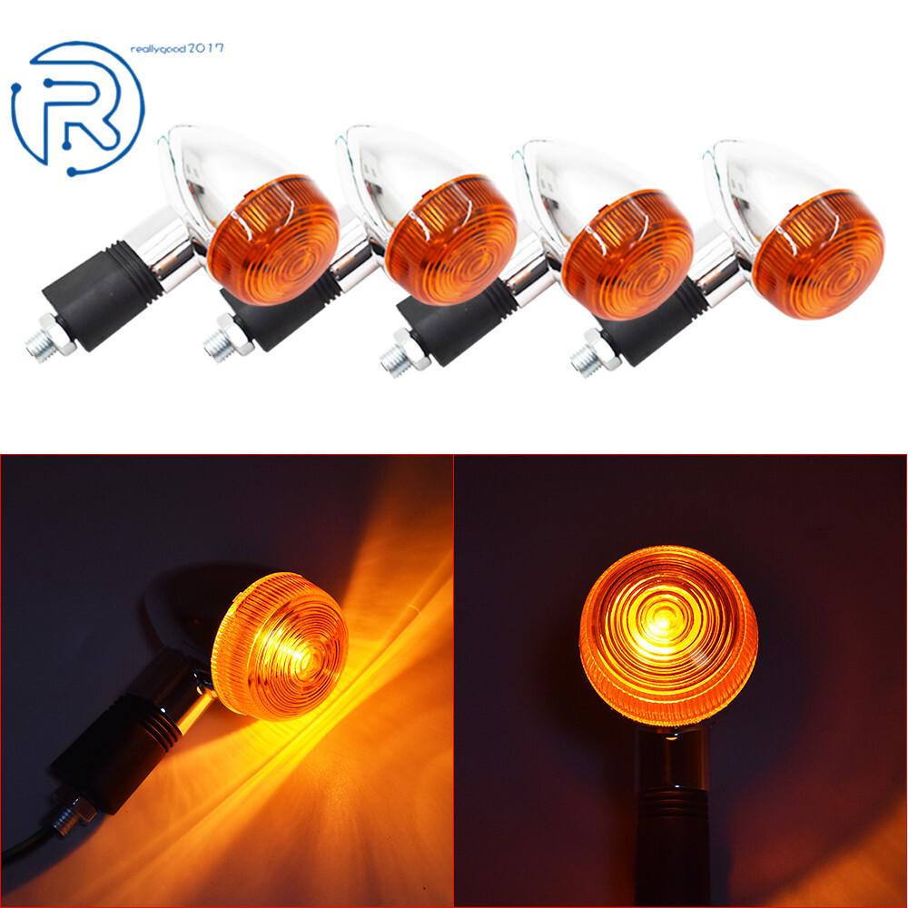 4× Turn Signal Lights Blinker For Honda Shadow Aero 600 1100 Spirit