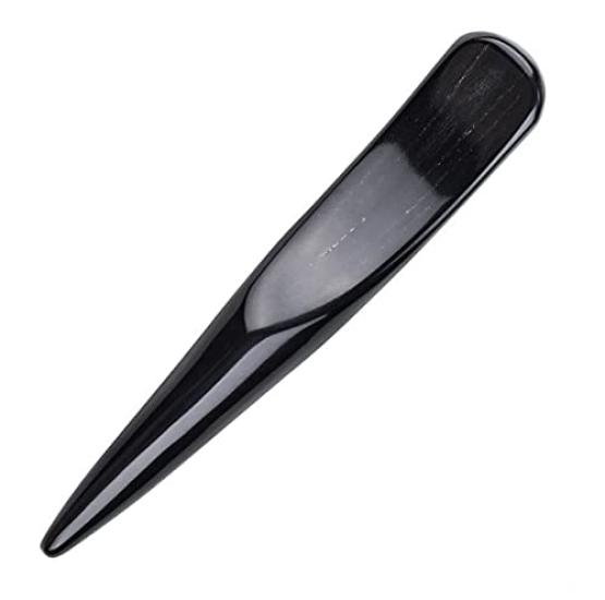 

Kassa stick buffalo horn natural acupuncture point beauty facial massage lymph