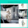 Contemporary Acrylic White Horse Car Charm Exceptional Interior Ornament For Vehicles