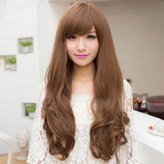 Women Long Curly Wavy Wig Cosplay Hair Extension Full Wig Party Decor