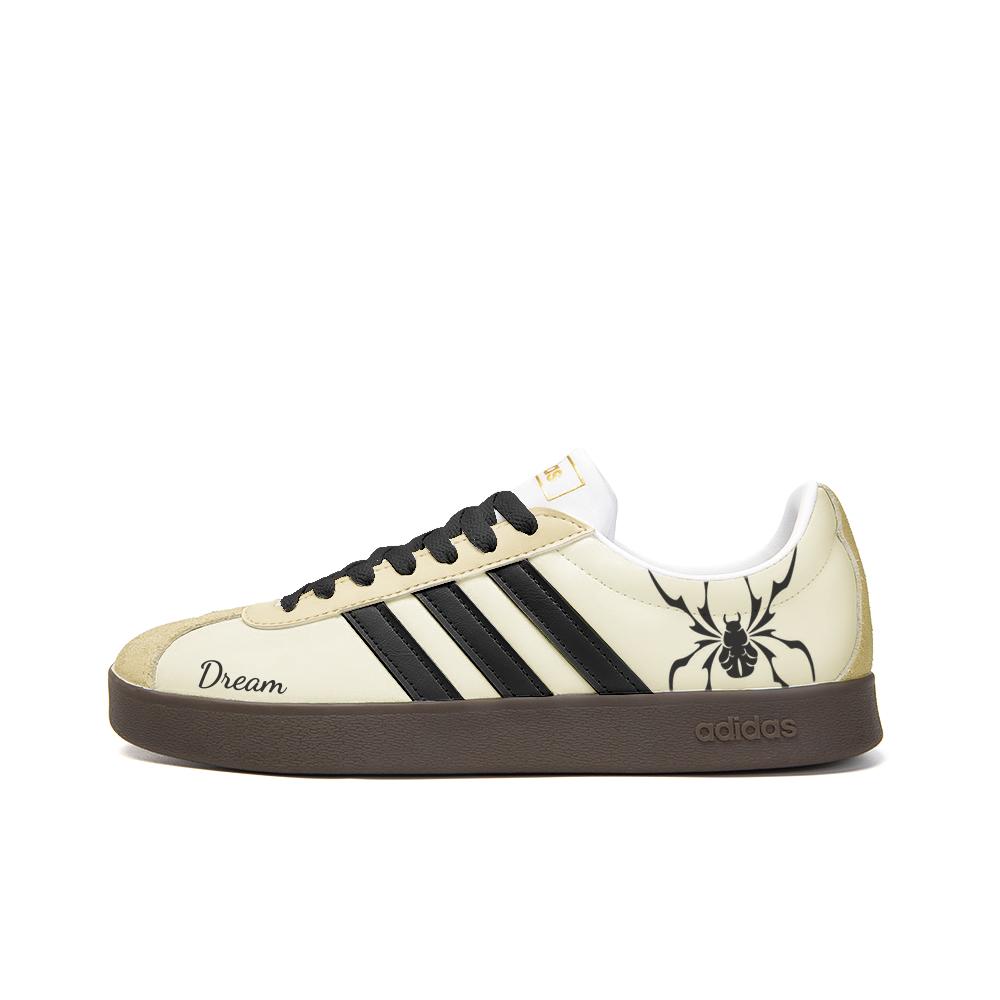 

Adidas Neo VL Court 2.0 Slip Resistant Abrasion Resistant Low top Skateboard Shoes Unisex Yellow Black ID6015(Team354-) 44⅔