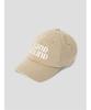 Saendeusaundeu (Unisex) Original Big Logo Cap Sand Beige