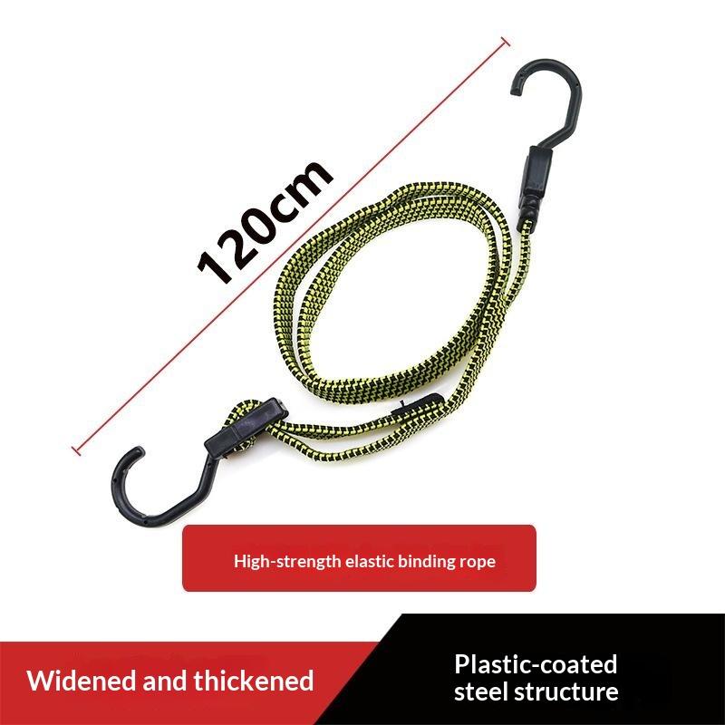 Heavy Duty Elastic Tie Down Straps Widening Flat Stretch Cord for Car Luggage Camping Cargo Securing Use